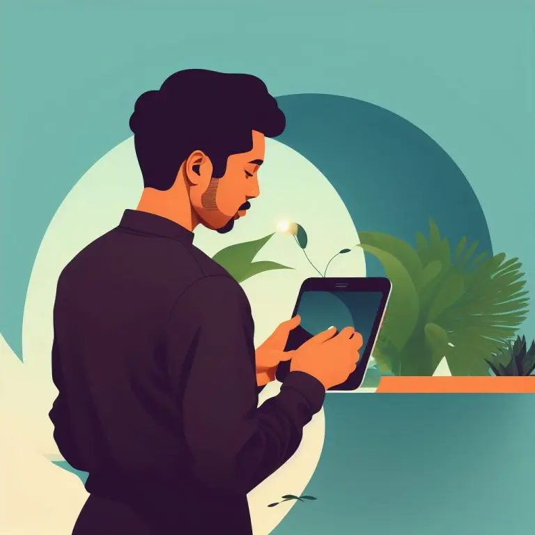 00696-90677596-Illustration-of-a-mman-looking-into-the-future-of-technology-internet-portrait-futuristic-flat-design-gradient-shadows-coz-768x768_ny